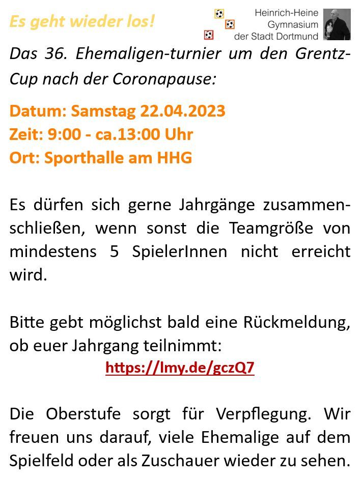 Ehemaligenturnier um den Grentz-Cup 